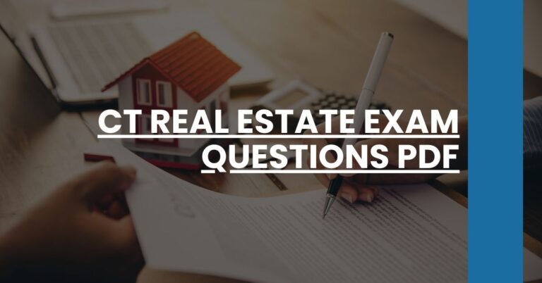 CT Real Estate Exam Questions PDF Feature Image