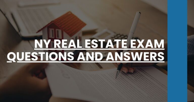 NY Real Estate Exam Questions and Answers Feature Image