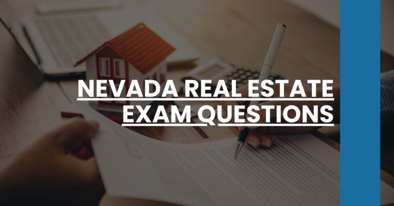 Nevada Real Estate Exam Questions Feature Image