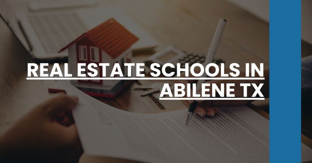 Real Estate Schools in Abilene TX Feature Image