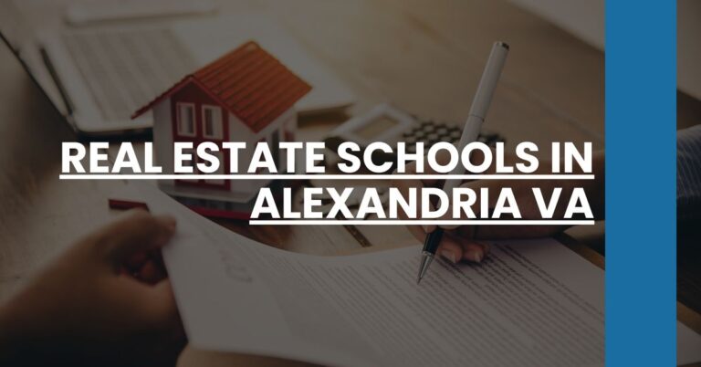 Real Estate Schools in Alexandria VA Feature Image