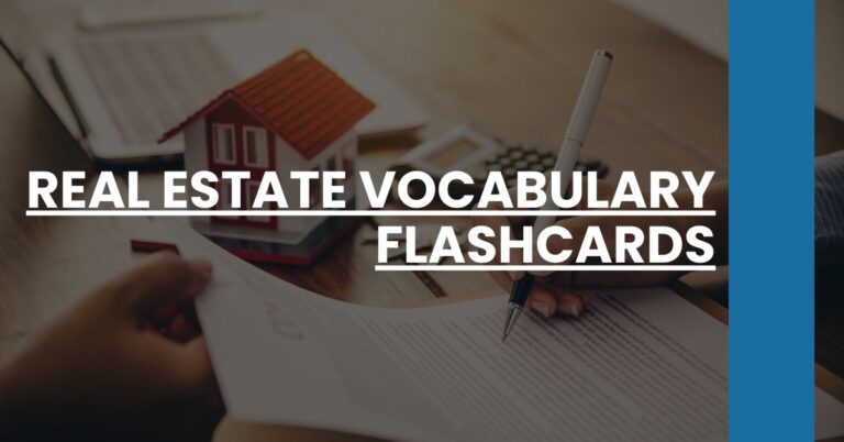 Real Estate Vocabulary Flashcards Feature Image