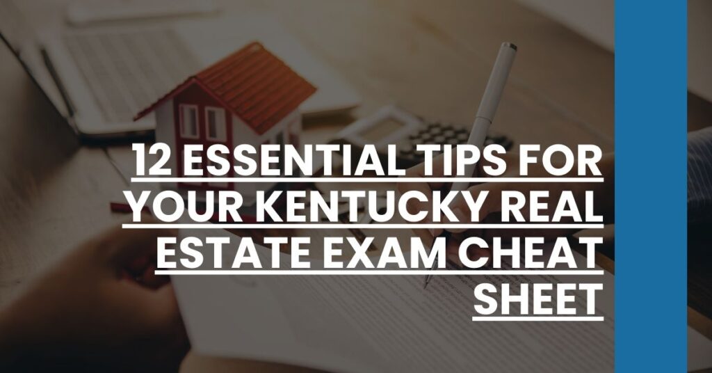 12 Essential Tips for Your Kentucky Real Estate Exam Cheat Sheet Feature Image