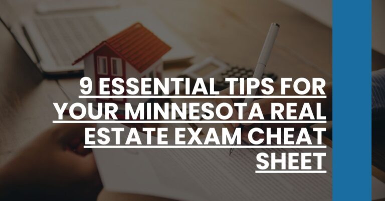 9 Essential Tips for Your Minnesota Real Estate Exam Cheat Sheet Feature Image