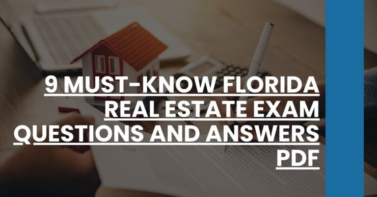 9 Must-Know Florida Real Estate Exam Questions and Answers PDF Feature Image