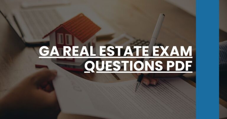 GA Real Estate Exam Questions PDF Feature Image