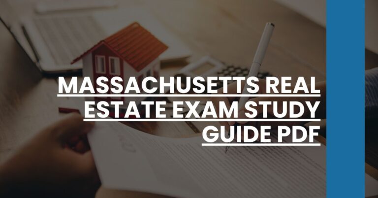 Massachusetts real estate exam study guide PDF Feature Image