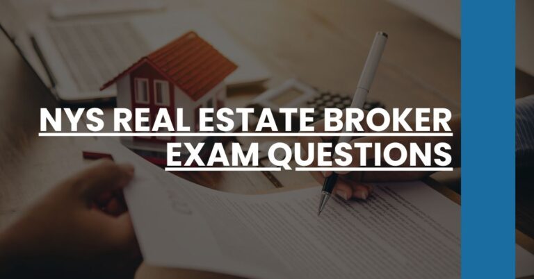 NYS Real Estate Broker Exam Questions Feature Image