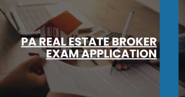 PA Real Estate Broker Exam Application Feature Image