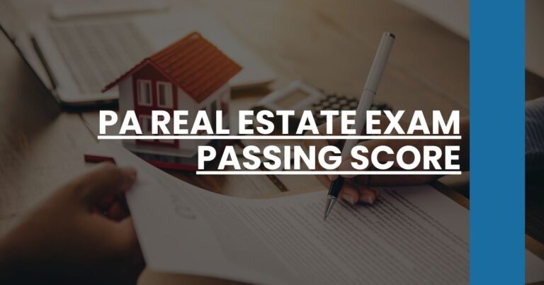 PA Real Estate Exam Passing Score Feature Image