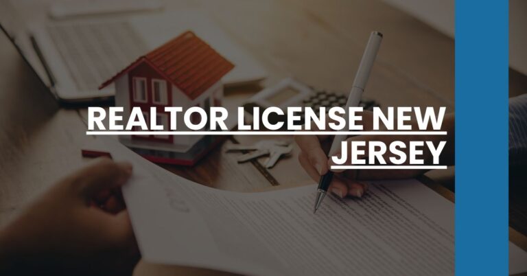 Realtor License New Jersey